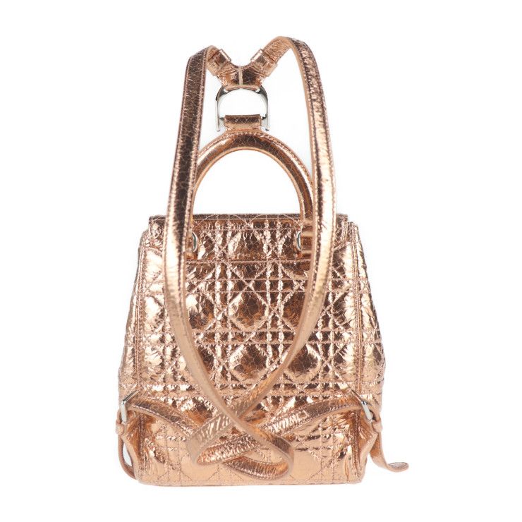 DIOR Stardust S Backpack Daypack M1504pcvz Deepskin Deerskin Hyper Pink Gold