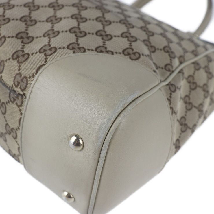 Gucci Tote Bag 257062 GG Canvas Beige Sherry Line Handbag