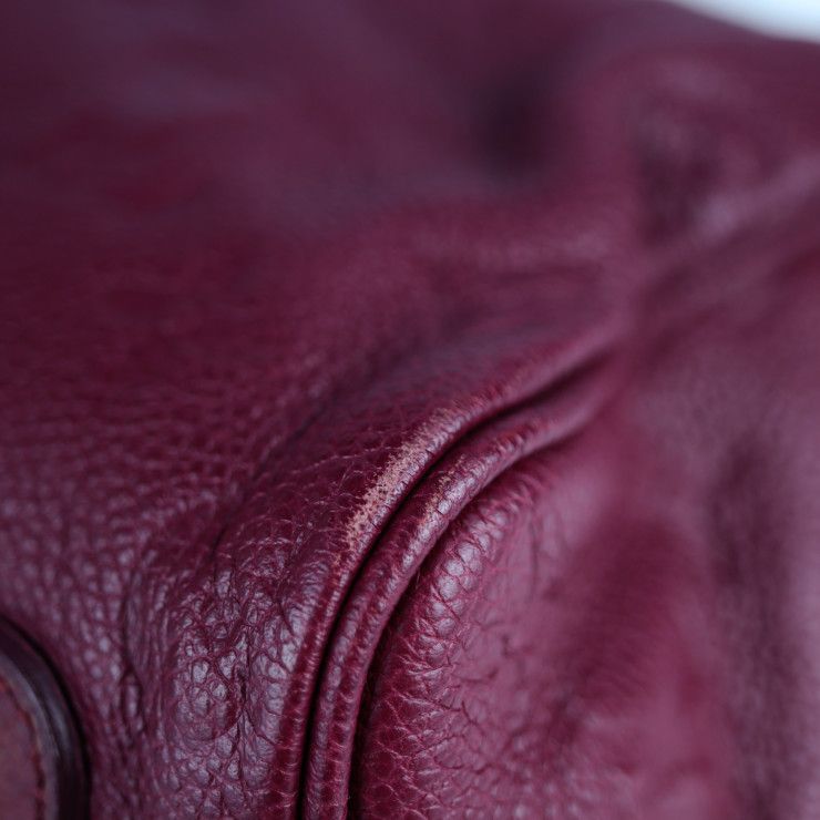 Louis Vuitton Speedy 25 Bandouliere Handbag M40764 Leather Aurore Purple Gold