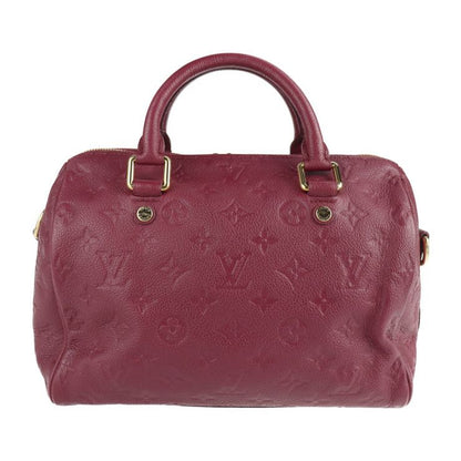 Louis Vuitton Speedy 25 Bandouliere Handbag M40764 Leather Aurore Purple Gold