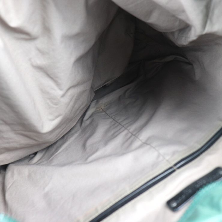 Bottega Veneta Bottega Veneta Shoulder Bag 244898 Nylon Leather Green Black