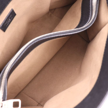 Louis Vuitton Svres Handbag M41788 Leather Black Silver Hardware Monogram