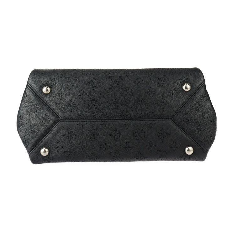 Louis Vuitton Svres Handbag M41788 Leather Black Silver Hardware Monogram