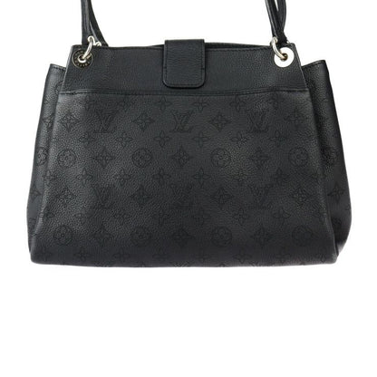 Louis Vuitton Svres Handbag M41788 Leather Black Silver Hardware Monogram