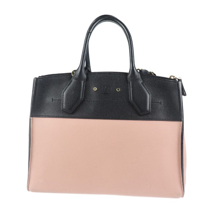Louis Vuitton City Steamer MM Handbag M53019 Taurillon Leather Magnolia Pinkish