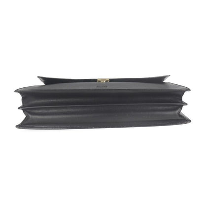 Loewe Briefcase Business Bag 13-50.70.002-1579 Leather Black Gold Hardware