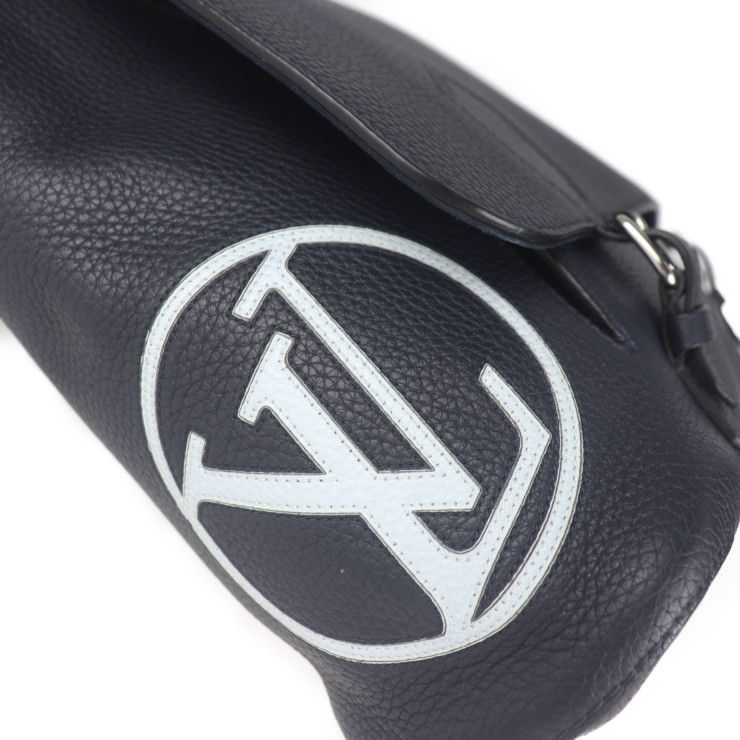 Louis Vuitton Eastside Messenger Shoulder Bag M53465 Taurillon Leather Navy