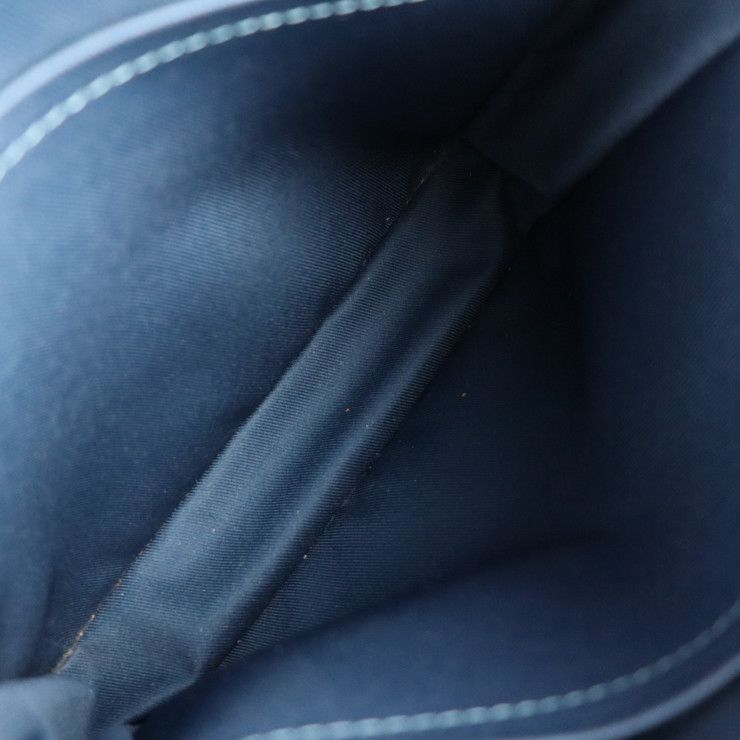 Louis Vuitton Anton Pochette Shoulder Bag M33430 Leather Blue Marine Taiga Viton