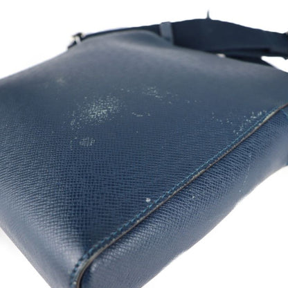 Louis Vuitton Anton Pochette Shoulder Bag M33430 Leather Blue Marine Taiga Viton