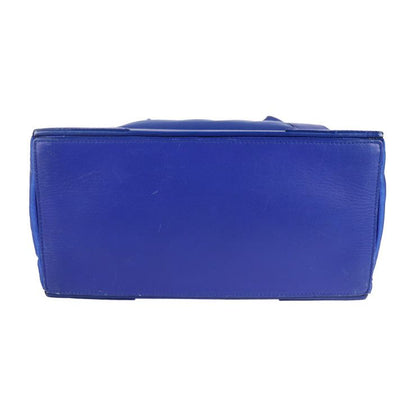 Balenciaga Cabas S Tote Bag 363425 Nylon Leather Blue Small Tote Handbag Cabas