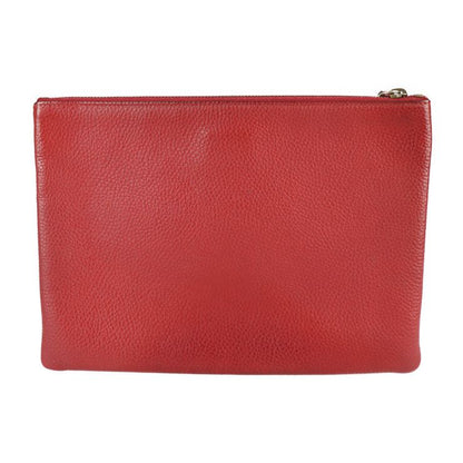 Gucci Clutch Bag 453165 Leather Red Animalier Second Bag Taiga - Angry Cat