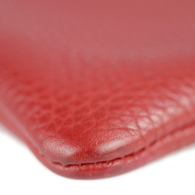 Gucci Clutch Bag 453165 Leather Red Animalier Second Bag Taiga - Angry Cat