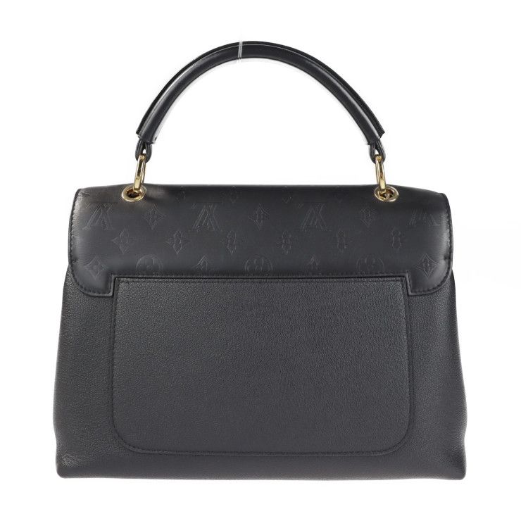 Louis Vuitton Very Handbag M51989 Leather Noir Black Monogram Shadow One Handle