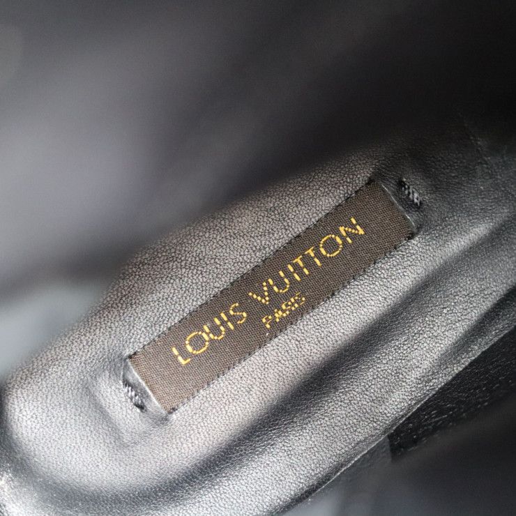 Louis Vuitton Boots - Denim Navy Shoes Half Boots Leopard Pattern Reference