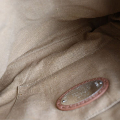 Fendi Shoulder Bag 8bt194 Leather Metallic Pink Selleria Messenger Bag