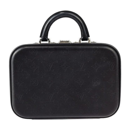 Louis Vuitton Valisette PM Handbag M92235 Leather Black Silver Hardware