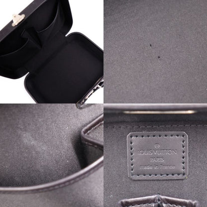 Louis Vuitton Valisette PM Handbag M92235 Leather Black Silver Hardware