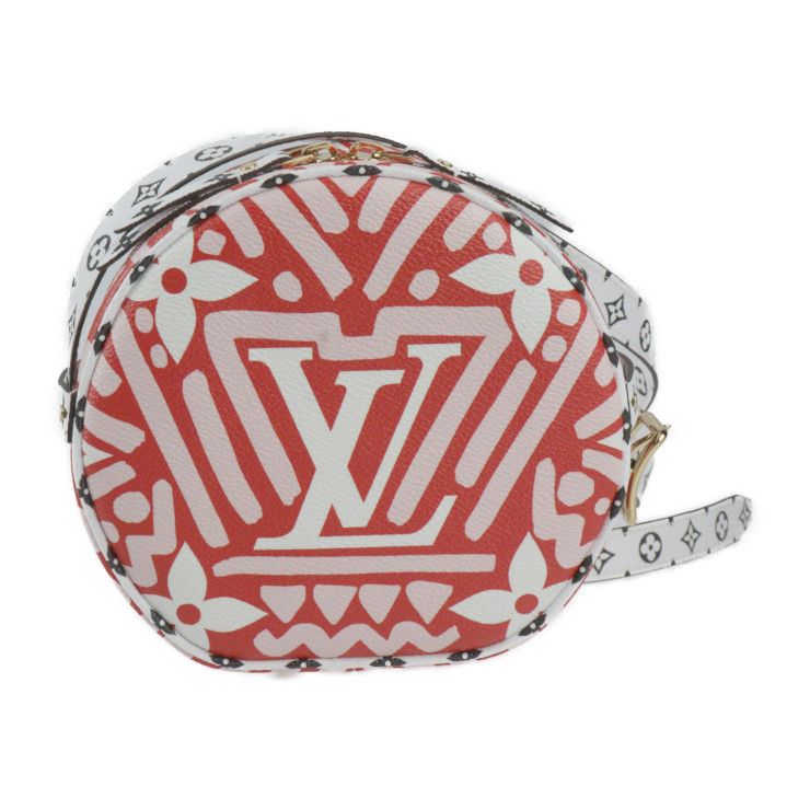 Louis Vuitton Bowat Chapeau Supre LV Crafty Shoulder Bag M45364 PVC Red Pink