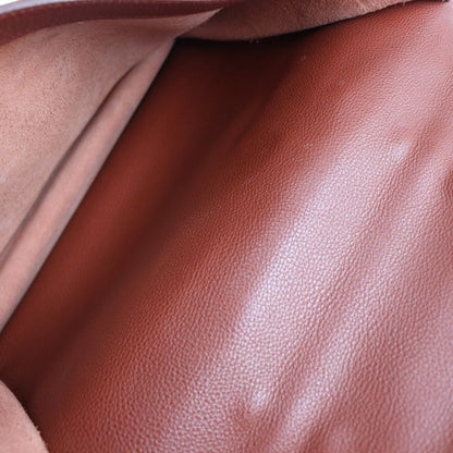 Hermes Sac A Depeches 34 Business Bag - Togo Brown Silver Hardware Briefcase