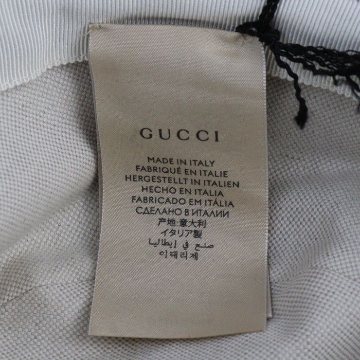 Gucci Bucket Hat 5763713 GG Canvas Leather Black Beige Hat