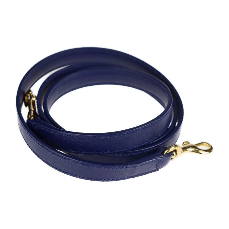 Saint Laurent Sac De Jour Handbag 355153 Leather Blue 2WAY Shoulder