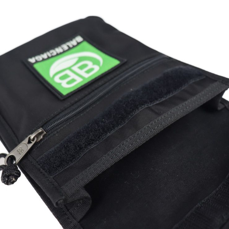 Balenciaga Explorer Pouch Shoulder Bag 532298 Canvas Black Green