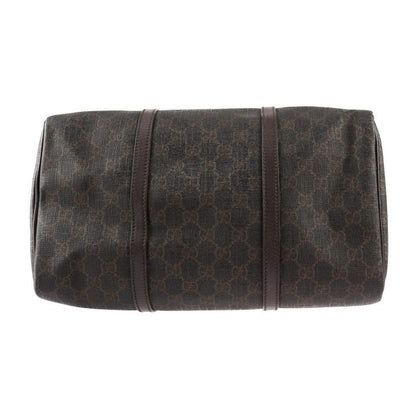 Gucci Bag Handbag 322231 PVC Leather Dark Brown Gold Hardware GG Supreme 2WAY