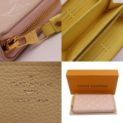 Louis Vuitton Zippy Wallet Long Wallet M81279 Leather Pink X Beige X Yellow X
