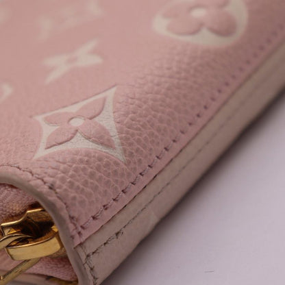 Louis Vuitton Zippy Wallet Long Wallet M81279 Leather Pink X Beige X Yellow X
