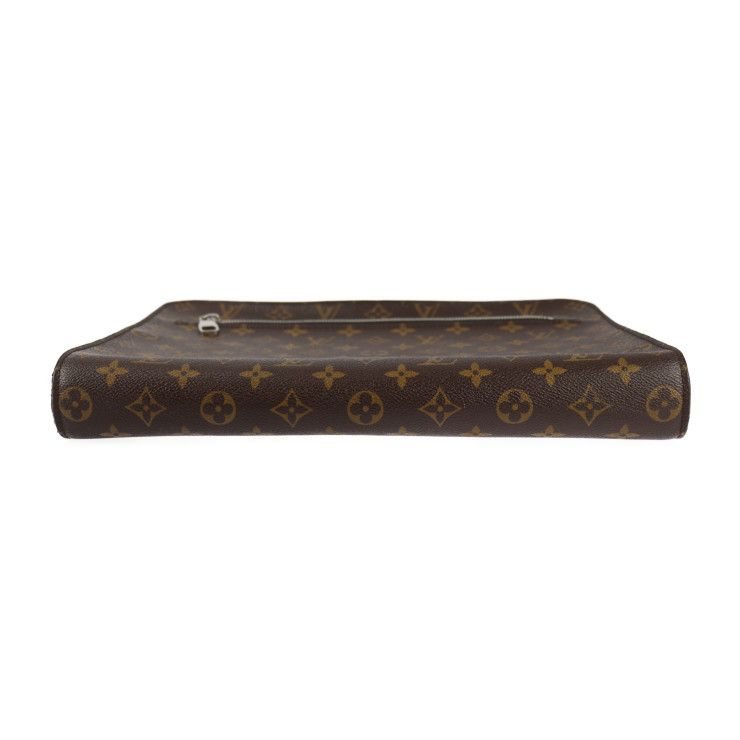Louis Vuitton Portfolio Second Bag M40301 PVC Leather Brown Black Silver