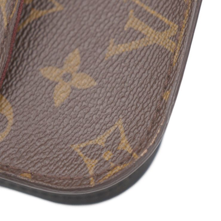 Louis Vuitton Portfolio Second Bag M40301 PVC Leather Brown Black Silver
