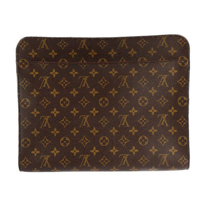 Louis Vuitton Portfolio Second Bag M40301 PVC Leather Brown Black Silver