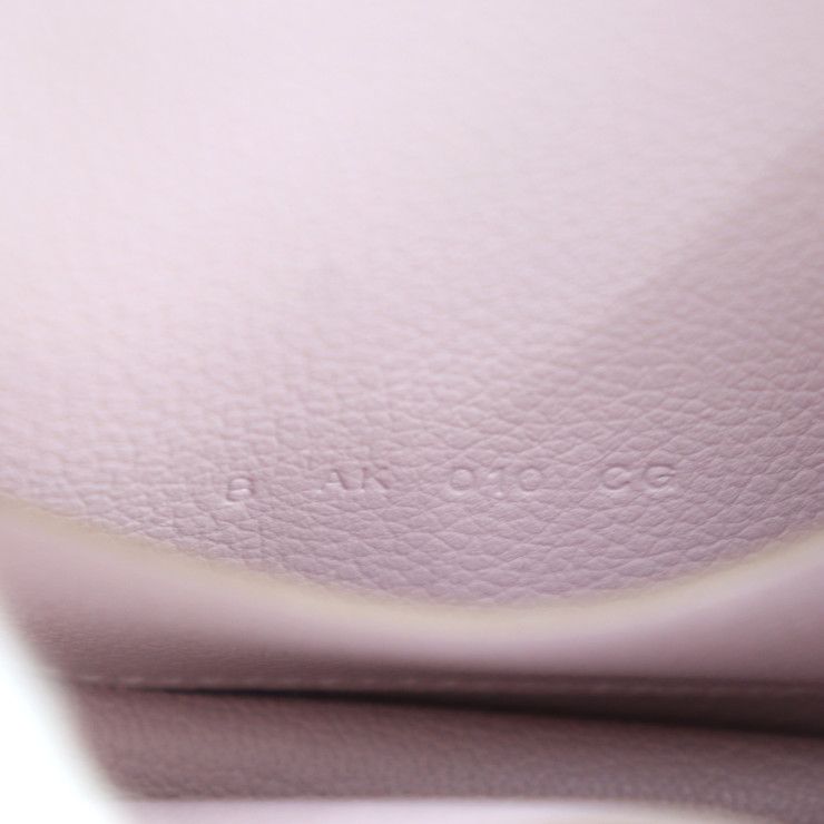 Hermes Constance Slim Pouch - Evercolor Mauve Pale Silver Hardware Compact