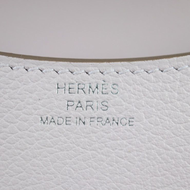 Hermes Constance Slim Pouch - Evercolor Mauve Pale Silver Hardware Compact
