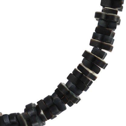 Louis Vuitton Collier Tropical Flowers Necklace Mp1965 Wood Dark Grey Black
