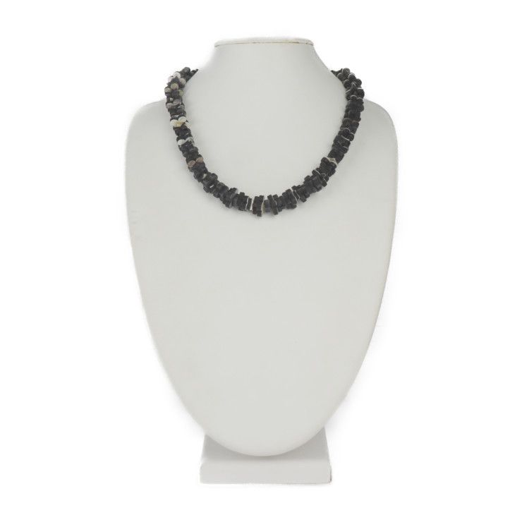Louis Vuitton Collier Tropical Flowers Necklace Mp1965 Wood Dark Grey Black
