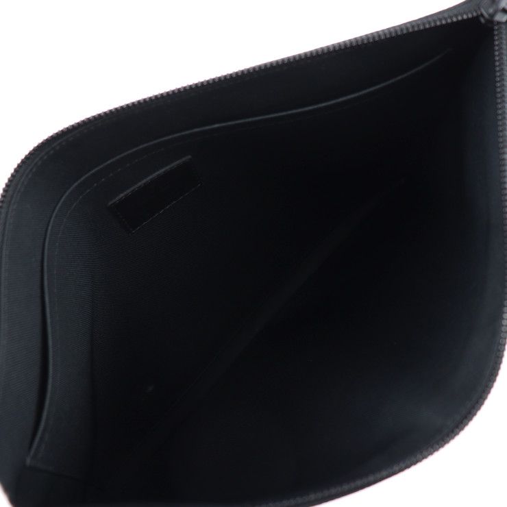 Louis Vuitton Pochette A4 Chain Second Bag M30347 Leather Black Rainbow Taiga