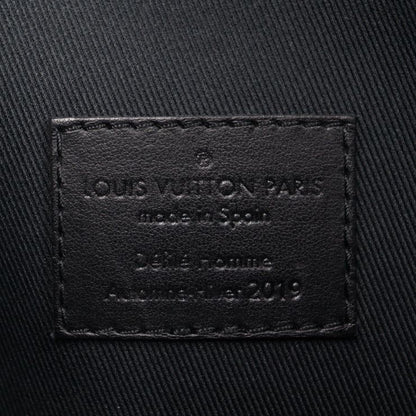Louis Vuitton Pochette A4 Chain Second Bag M30347 Leather Black Rainbow Taiga