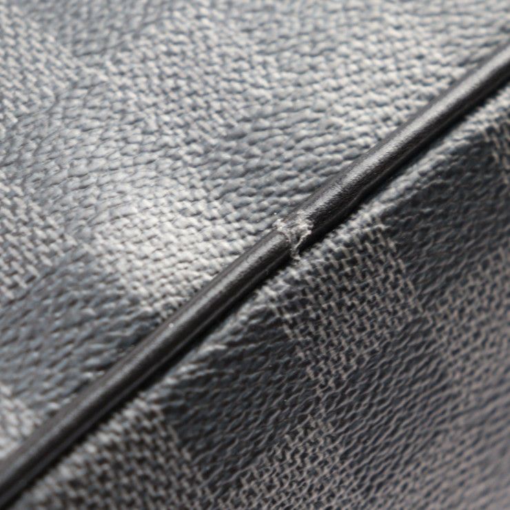 Louis Vuitton Trocadero Messenger MM Shoulder Bag N40088 PVC Leather Gray Black