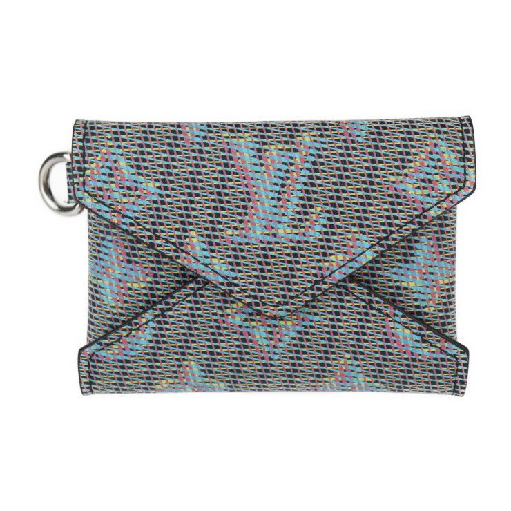 Louis Vuitton Kirigami Necklace Card Case M68613 Calf Leather Blue Multicolored