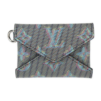 Louis Vuitton Kirigami Necklace Card Case M68613 Calf Leather Blue Multicolored