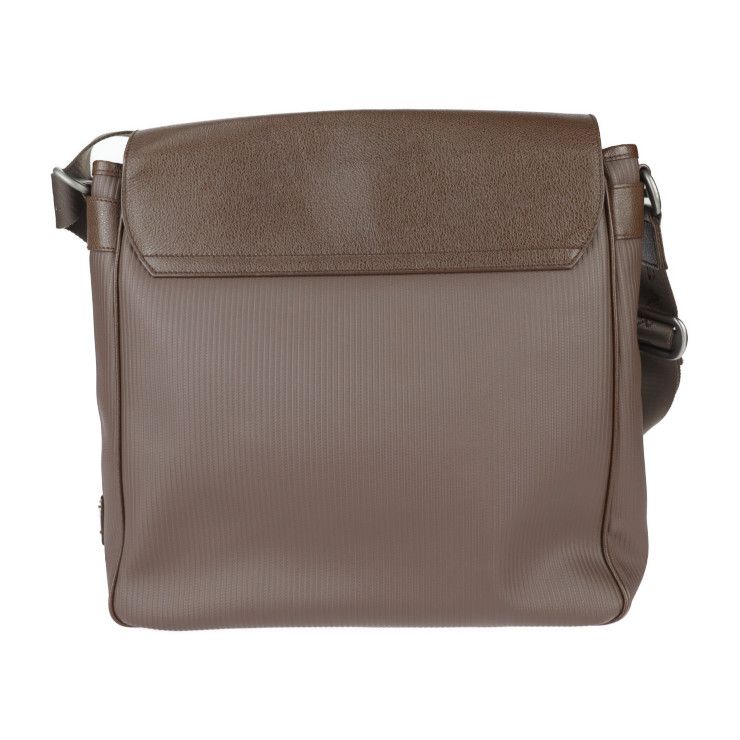 Bvlgari Bulgari Messenger Bag Shoulder Bag 29754 PVC Leather Brown Matte Silver