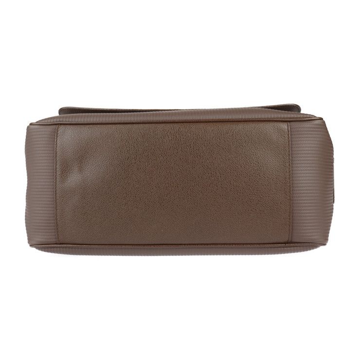 Bvlgari Bulgari Messenger Bag Shoulder Bag 29754 PVC Leather Brown Matte Silver