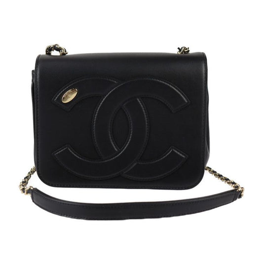 Chanel Chain Shoulder Bag Shoulder Bag As0321 Calfskin Black Gold Hardware Coco