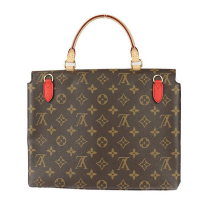 Louis Vuitton Marignan Handbag M44286 PVC Leather Brown Coquelicot Gold