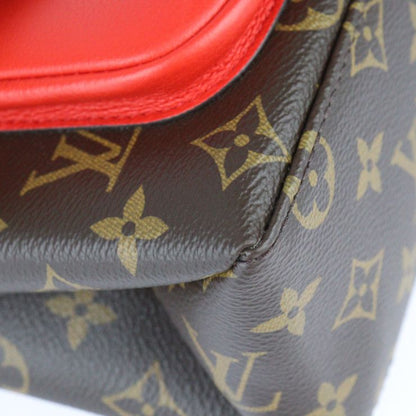 Louis Vuitton Marignan Handbag M44286 PVC Leather Brown Coquelicot Gold