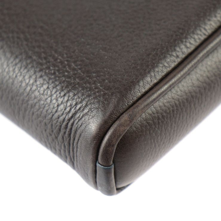 Louis Vuitton Porte Audinature Second Bag M95777 Leather Brown Silver Hardware