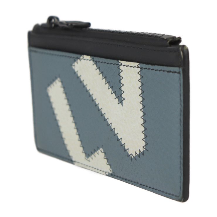 Louis Vuitton Coin Card Holder Coin Case M81314 Leather White X Blue X Yellow X