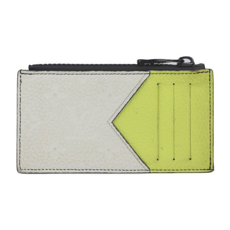 Louis Vuitton Coin Card Holder Coin Case M81314 Leather White X Blue X Yellow X
