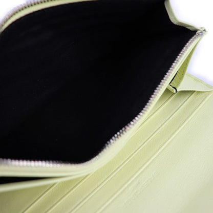 Balenciaga Classic Continental Wallet Long Wallet 354958 Leather Light Yellow